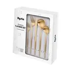 Silverware Set, 20-Piece Stainless Steel Flatware Set Cutlery Set Matte Gold