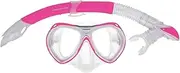 [Mirage] Crystal Junior Silicone Mask and Snorkel Set (Pink)