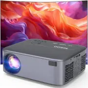 【Electric Focus】Native 1080P Projector 4K Supported Projector with WiFi and B...