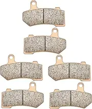 ZICOO Sintered Front & Rear Brake Pads for Harley Davidson FLHR Road King FLHX Street Glide Road Glide FLHTCU Ultra Classic Electra Glide Tri Glide FLTRX Limited Night Rod