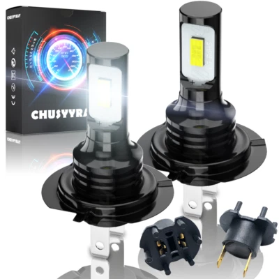 For Honda CBR600RR 2003-2017 CBR600F4i 01-06 H7 LED Headlight Bulbs Kit 4000LM