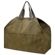 Log Storage Solution Canvas Container Firewood Bag Fireplace Wooden