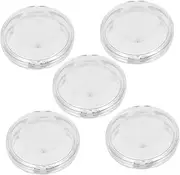LALADEFIEE 5pcs Transparent Plastic False Eyelash Storage Boxes Eyelash Organizer Cases for Makeup Lovers for Travel present for Women