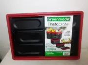 Greenmade InstaCrate Collapsible Storage Container Black/Red New