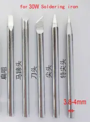 5PCS External heat Iron Core Soldering Tips D-K 4B 2B for 30W Handheld iron