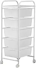 Rolling Cart with Drawers, Movable Organizer Cart, Utility Cart for Scrapbook Paper