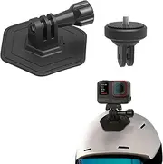 Buziba Helmet Sticky Mount Curved Base Kit for DJI Osmo Action 4 Flexible Mount for Insta360 GO3/GoPro and Most Action Cameras