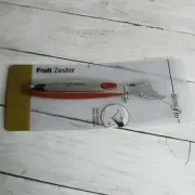 Grand Gourmet Pro Lemon Citrus Zester Stainless Steel Heavy Gauge Kitchen Tool