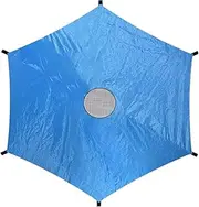 yuksok Trampoline Shade Cover Trampoline Sun Protection Cover Easy to Install for 6 Poles Trampolines Canopy for Backyard Playground