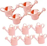 ANDRESLAD 10pcs Mini Watering Can Bath Inflatable Pool Bath Holder Water Watering Cans Bath Jug Watering Can Watering Can Nozzle Kettle Plastic Pink
