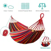 320KG Double Hanging Hammock Outdoor Garden Travel Beach Swinging Bed Camping AU
