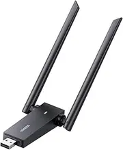 UGREEN WiFi Adapter AC1300, Dual Band 5G/2.4G USB 3.0 Dongle with 5dBi High Gain Double Antennas Long Range Wireless Network Adaptor for Desktop PC Laptop Support Windows 11/10/8.1/8/7/Vista/XP