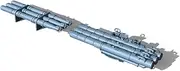 YZ700634 1/700 Model Upgrade Parts Japan Navy Mogami Heavy Cruiser Torpedo Launcher And Torpedo
