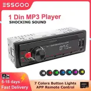 1 Din Mp3 Car Radio Audio Stereo Bluetooth Radio Automotive Colorful Buttons