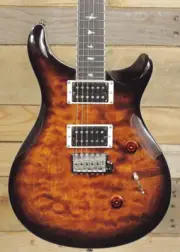 PRS SE Custom 24 Quilt Package Electric Guitar Black Gold Sunburst w/ Gigbag