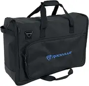 Rockville TVB1924-2 Padded Gig Bag for 19-24 Inch Monitors, Dual Screen Capacity, Rainproof, YKK Zippers, Perfect for DJs and Gamers