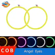 2x Angel Eyes 60mm 70mm 80mm 90mm 100mm 110mm 120mm Halo Ring Car Led Fog Light Motorcycle Daytime Running Light Drl Headlight Only plastic cover