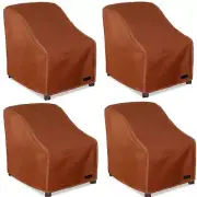 NettyPro Patio Chair Covers for Outdoor Furniture 4 Pack, Waterproof Heavy Du...