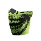 NEW FIRST MFG CO NEOPRENE HALF FACE MASK, FI-7805, NEON GRN/BLK ADULT ONE SIZE