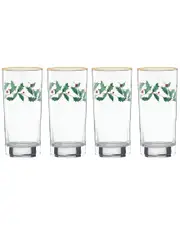 Lenox Holiday 4pc Highball Glass Set
