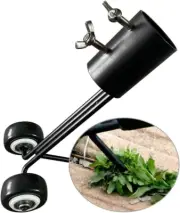 Weed Remover Tool Patio Weeding Tool with Wheels, Garden Patio Weed Puller Handt