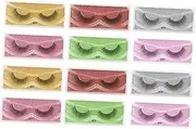 Healvian 12Pairs Dense False Eyelashes Mixed Volume Lashes for Makeup Photography Parties Easy to Apply Durable and Reusable Eyelash Extensions