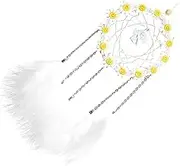 HOODANCOS Creative Handmade Dream Catcher with Lights Beautiful Boho Wall Decor for Home Bedroom Nursery and Wedding Party Unique Hanging Ornament for