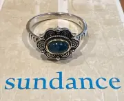 NWT Sundance Catalog Silver Gold Apatite “Beholden Ring” Size 8