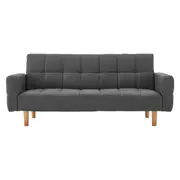 3 Seater Sarantino M3020 Linen Fabric Sofa Bed Lounge Couch Modular Furniture