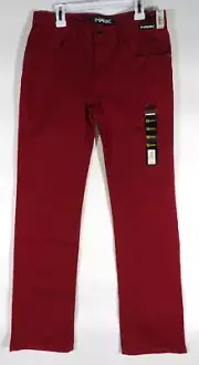 Tony Hawk Skinny Jeans Boys 16 Regular Biking Red Denim Jeans Cotton Spandex NWT