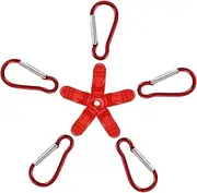 CRILSTYLEO 10pcs Heavy Duty Tarp Clips with Carabiner Canopy Fixing Grips Windproof Alligator Snaps for Camping Tent Setup Outdoor Activities