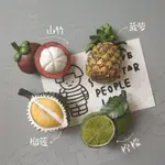 熱銷⭐創意清新立體水果樹脂冰箱貼留言貼 高質感可愛水果造型冰箱磁鐵 仿真水果 白板磁鐵 造型磁鐵