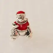 Genuine Silver Pandora Disney Christmas Winnie The Pooh Charm 798451C01