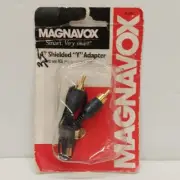 Magnavox 4” Shielded “Y” Adapter Converts One RCA plug to Two RCA plugs