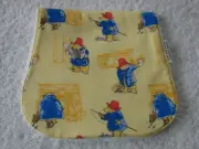 Paddington Yellow Burp Cloth Cotton Front Towelling Back Handmade