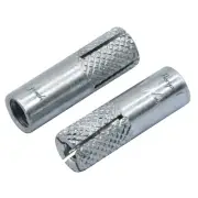 1/4" x 1 inch Drop-in Anchor, zinc-Plated Carbon Steel Expansion Sleeve Screw...