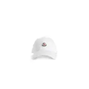 [MONCLER] Gabardine Baseball Cap White