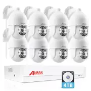 ANRAN 8CH POE CCTV Security Camera System NVR Remote Access 4TB 2-Way Audio