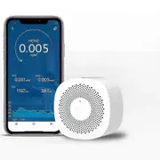 Digital Co2 Meter Gas Detector Co2 Sensor Air Quality Monitor Formaldehyde Tvoc Carbon Dioxide Wireless App Air Analyzer