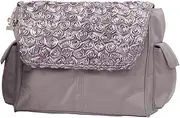 Kalencom Diaper Bag, Melissa Rosebuds Silver