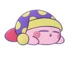 Hoshi no Kirby Die Cut Compact Silicon Mirror Sleep Star Kirby Japan Nintendo