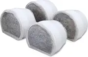 PetSafe Drinkwell Replacement Filter for Avalon Pagoda Pet Fountains, Pack of 4, Charcoal Carbon Filter for Cats and Dogs