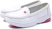 [Lfzhjz] Nurse Shoes Nursing Shoes Work Shoes Comfortable Slip On Slip Resistant Wedge Heel Soft Sole Easy to Put on and Take Off Four Seasons Use for Longtime Standing