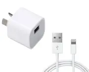 2.1A USB Port Mains Charger with 2.4M Apple Lightning Cable