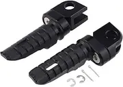 Front Footrests Foot Rest Foot Pegs Pedal Compatible With GSXR 600 Compatible With GSX-R 600 750 1000 BKING GSF650 BANDIT GSF1250 BANDIT GSX 650 SFV 650(A-Black)