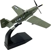 1/72 Scale WW2 P-51B Mustang Fighter Aircraft Model Alloy Model Diecast Plane Model for Collection