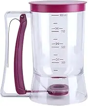 900ml Batter Dispenser Pancake Cupcake Batter Dispenser Baking Tool Great for Cupcakes Muffins Creeps Cakes & Waffles Pour Dough Evenly with Measuring Label