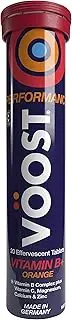 VÖOST Vitamin B+ Performance Orange Effervescent Tablets 20 Pack
