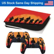 PS5 Disk Version Skin Decal Sticker For Playstation 5 Console Controller-RedDead