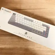 ROYALAXE X ProtoArc R68 Wireless Mechanical Keyboard, Blue/White, Ylw Switch